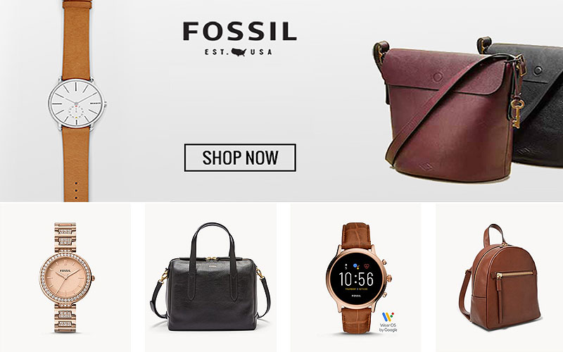 Black Friday! Up to 70% Off on Fossil Watches, Wallets, Handbags & More