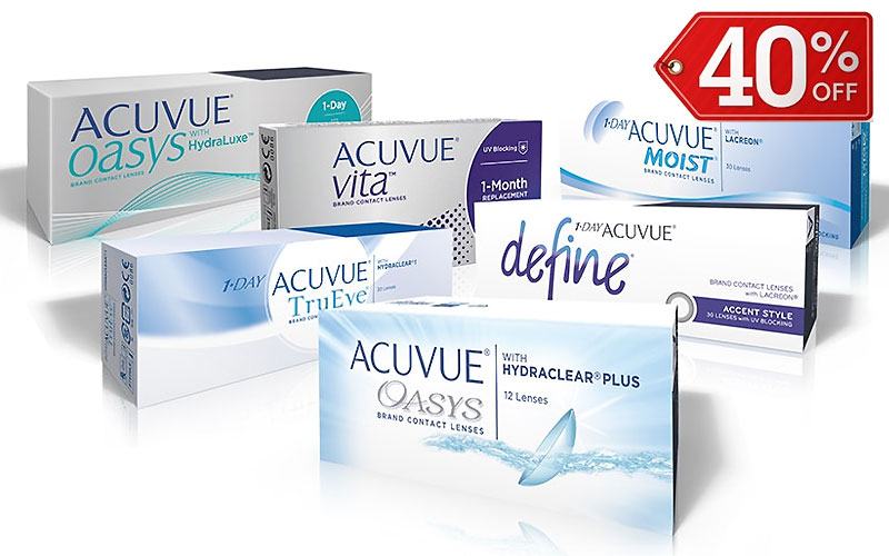 Up to 40% Off on Acuvue Contact Lenses