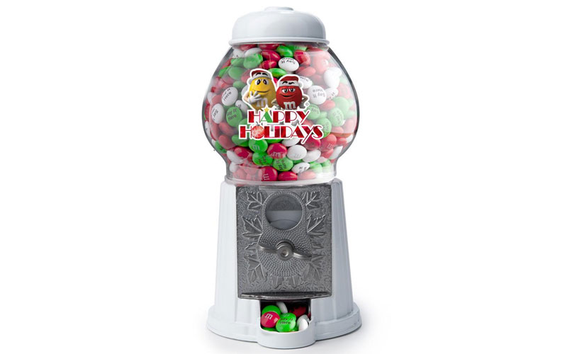 Happy Holidays M&M'S Characters Candy Dispenser & Personalized M&M'S