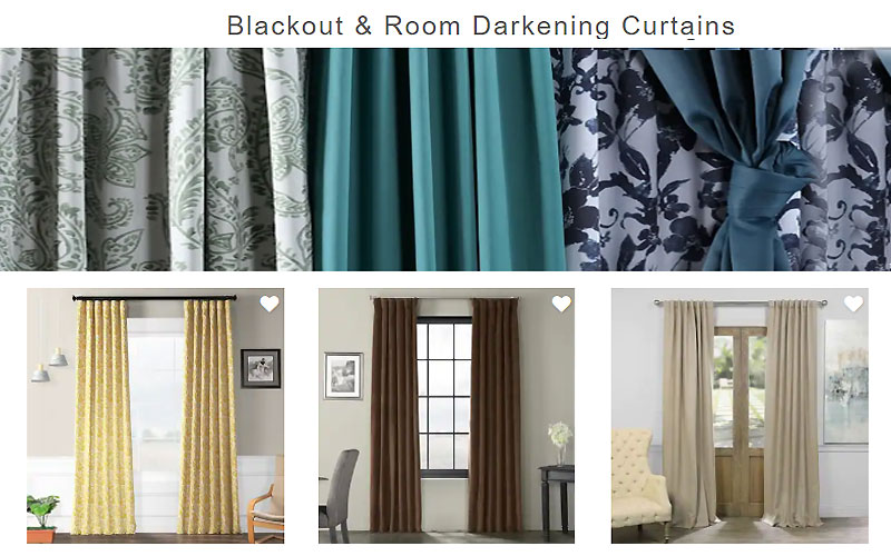Up to 70% Off on Blackout & Room Darkening Curtains