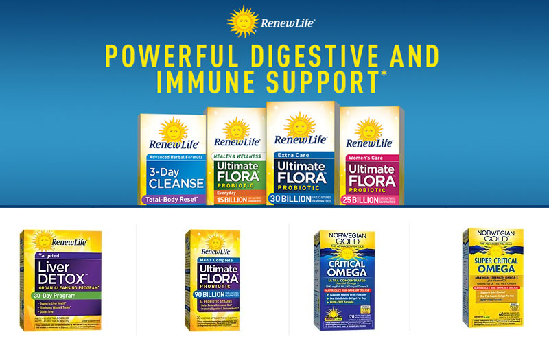 Up to 20% Off on Renew Life Probiotic Supplements