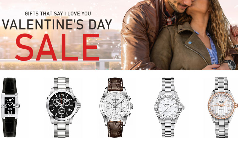 Valentine's Day Sale! Up to 75% Off on Top Brand Watches