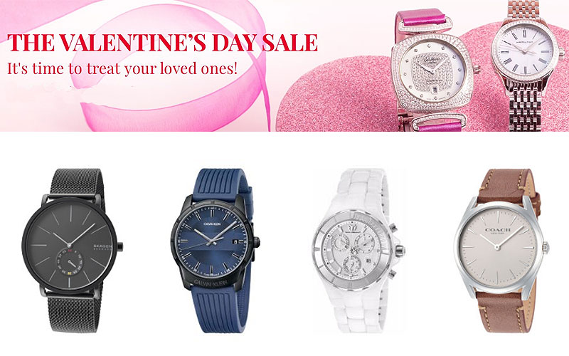 Valentine's Day Sale: Up to 85% Off on Top Brand Watches