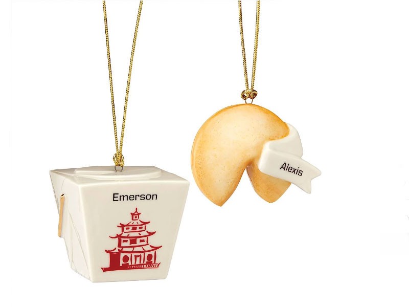 Forever Friends Take-Out & Fortune Cookie Ornaments