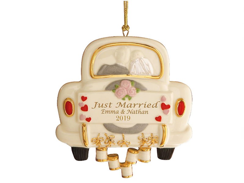 Just Married Wedding Ornament