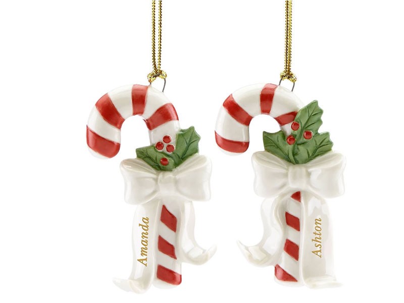 Forever Friends Candy Cane 2-Piece Ornament