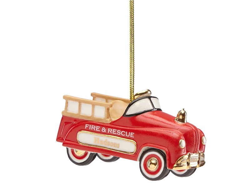 My Vintage Toy Fire Truck Ornament