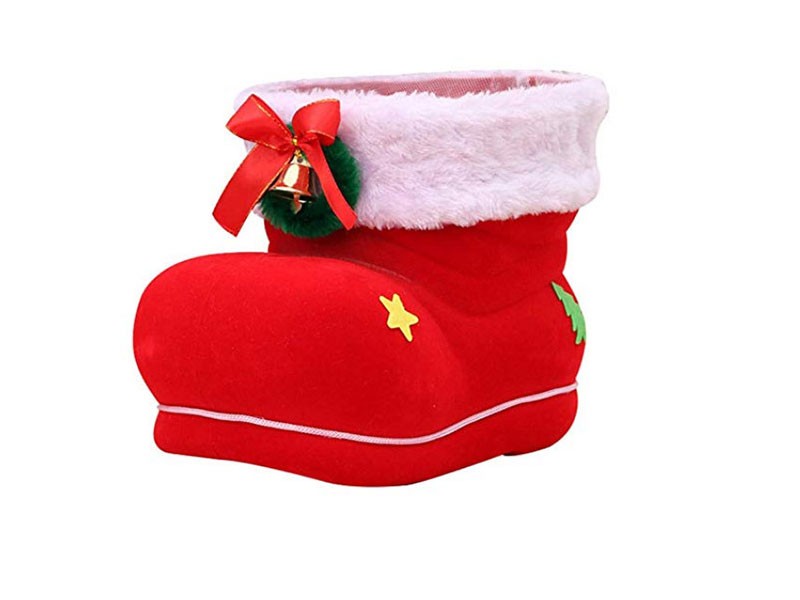Xmas Candy Holder Santa Boots Gift Box Christmas Decoration