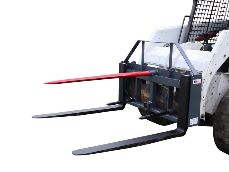 Pallet Fork Hay Frame Attachment with Spears Rack and Hitch