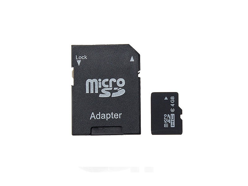 4GB microSD Memory Card w/ SD Card Adapter