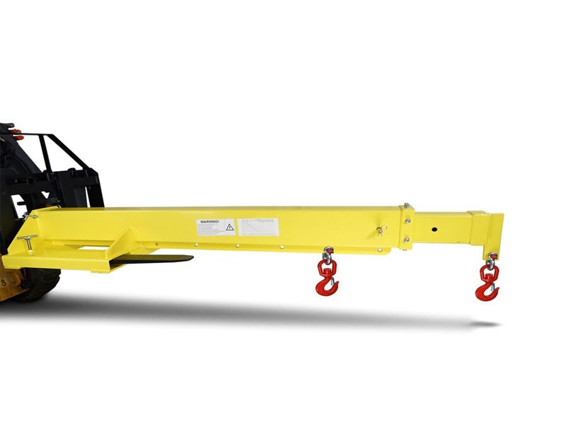 Adjustable Hoist Forklift Jib Boom Crane - 6000 lb. Lift Capacity Truss