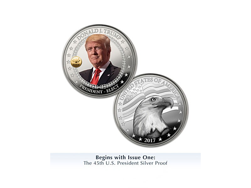 The 45th U.S. President Trump Silver Proof Coin Collection