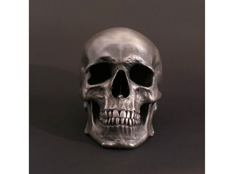 Full Size Human Skull in Stainless Steel