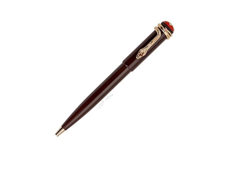 Montblanc Heritage Rouge And Noir Tropic Brown Ballpoint Pen 116553