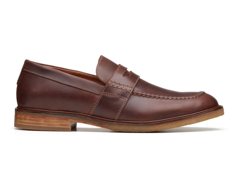 Clarkdale Flow Mahogany Leather Casual Shoes For Men