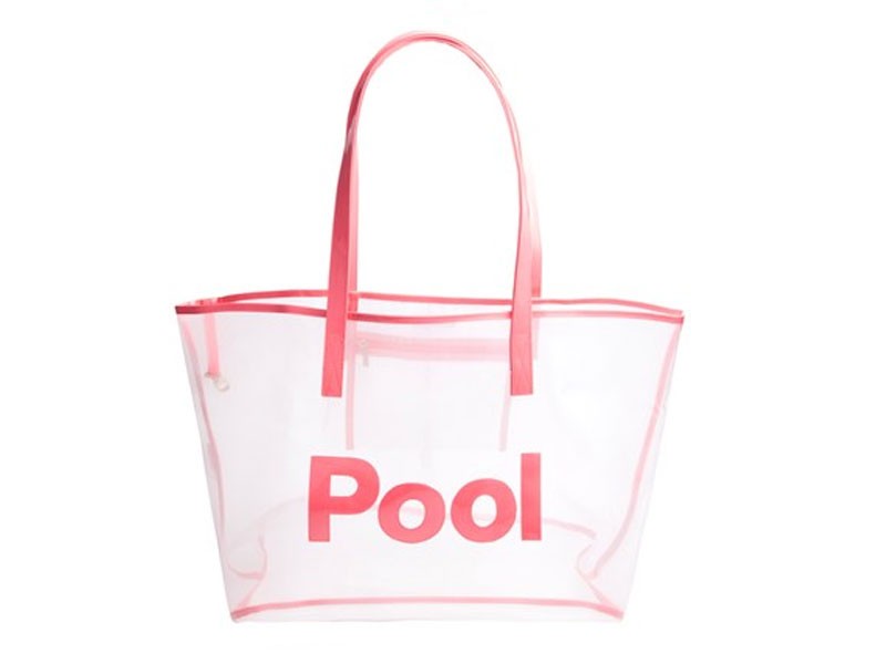 White Mesh Madison Women's Tote with Watermelon Pool