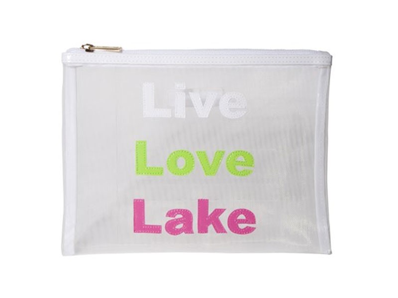 White Mesh Stanley Flat Case with Green Live Love Lake