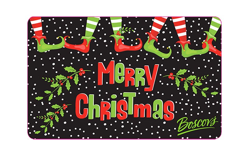 Boscov's Merry Christmas Elves Gift Card