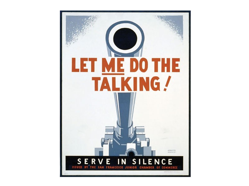 Let Me Do the Talking Screenprinted Poster