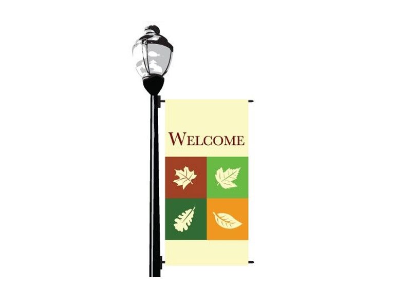 Leaves Of Fall Welcome Street Banner