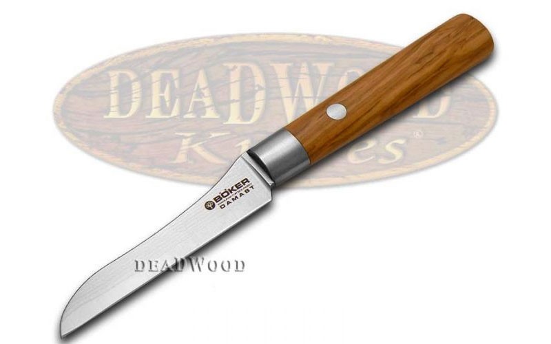 Boker Tree Band™ Premium Kitchen Cutlery Olive Wood Damascus Vegetable Knife