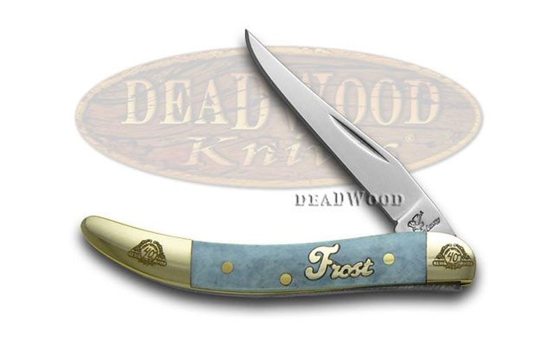 Frost Family™ 40th Anniversary Blue Smooth Bone 1/600 Toothpick Knife