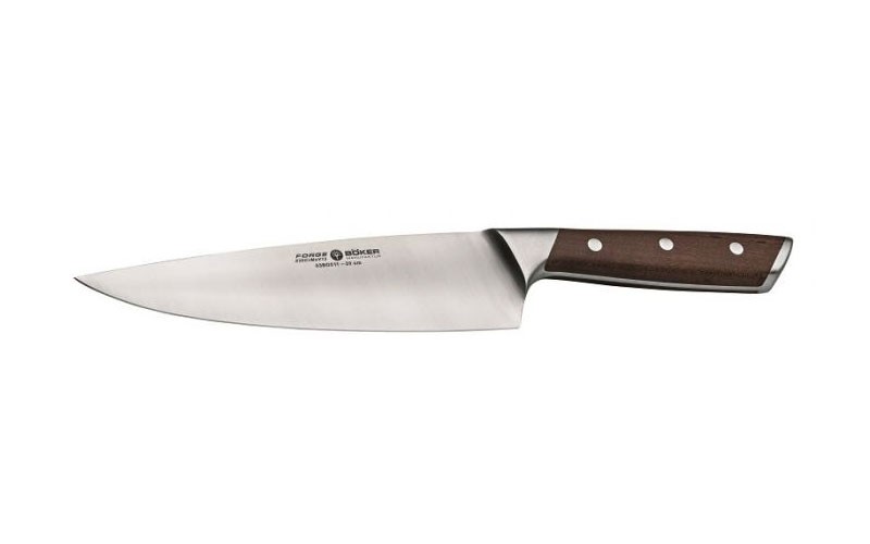 Boker Forge Full Tang Maple Wood Utility Knife Premium Kitchen Cutlery