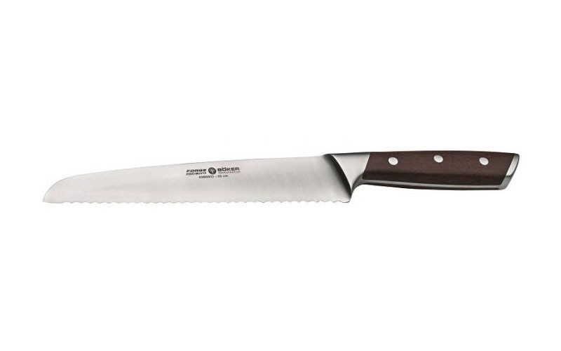 Boker Forge Full Tang Maple Wood Bread Knife Premium Kitchen Cutlery