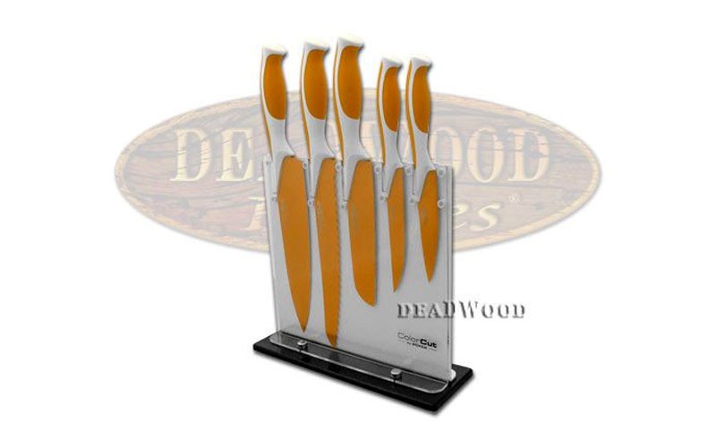 Boker Colorcut Apricot Orange Stainless Kitchen Cutlery Set Knife