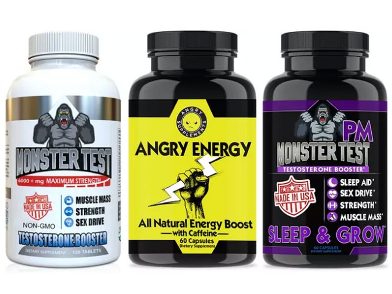 Monster Test Angry Energy and Monster PM 3-Pack