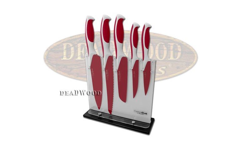 Boker Colorcut Raspberry Red Stainless Kitchen Cutlery Set Knife