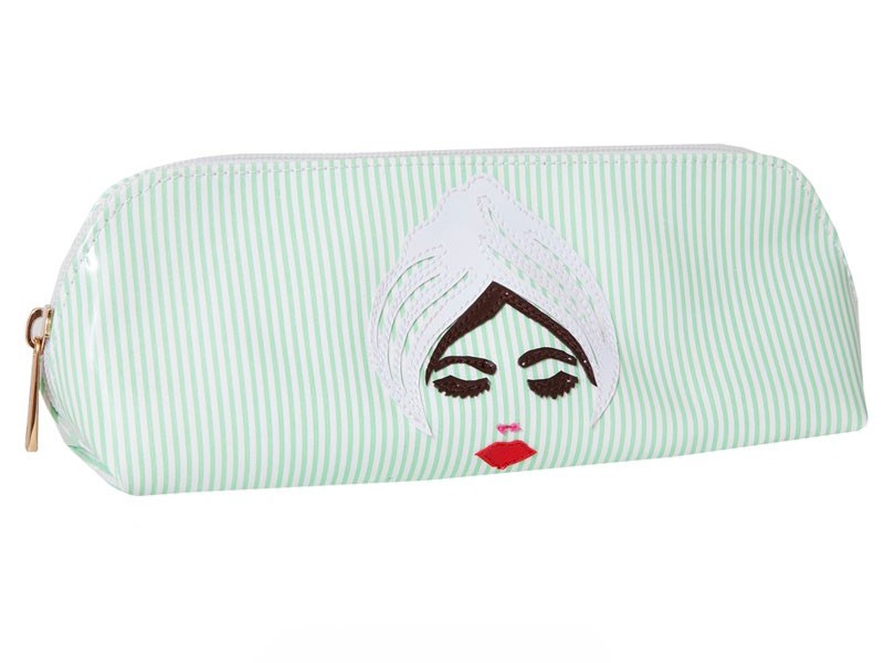 Women's Green Stripe Reynolds Case with White Girl with Turban