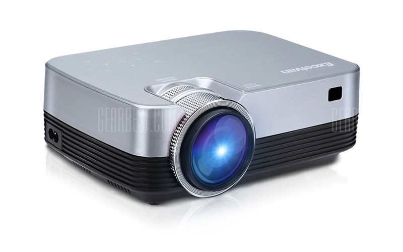 Excelvan Q6 1080P Full Hd Projector - Silver Eu Plug 2714