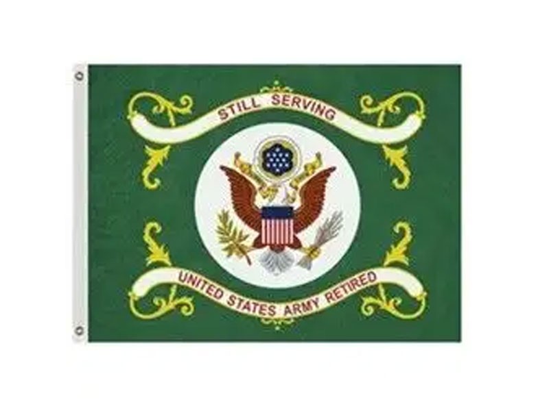 3' X 4' Army Retired Flag