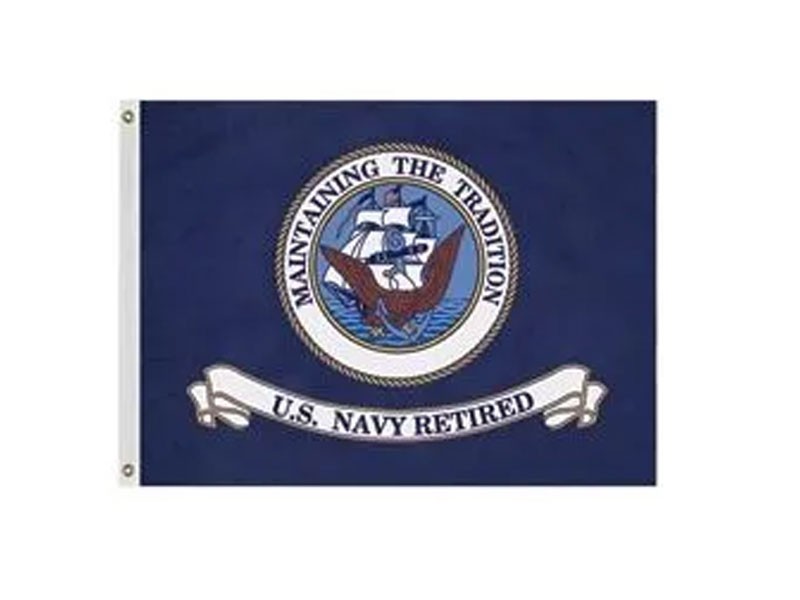 3' X 4' Navy Retired Flag