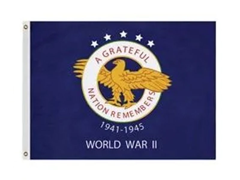 Commemorative World War II 3' X 4' Flag