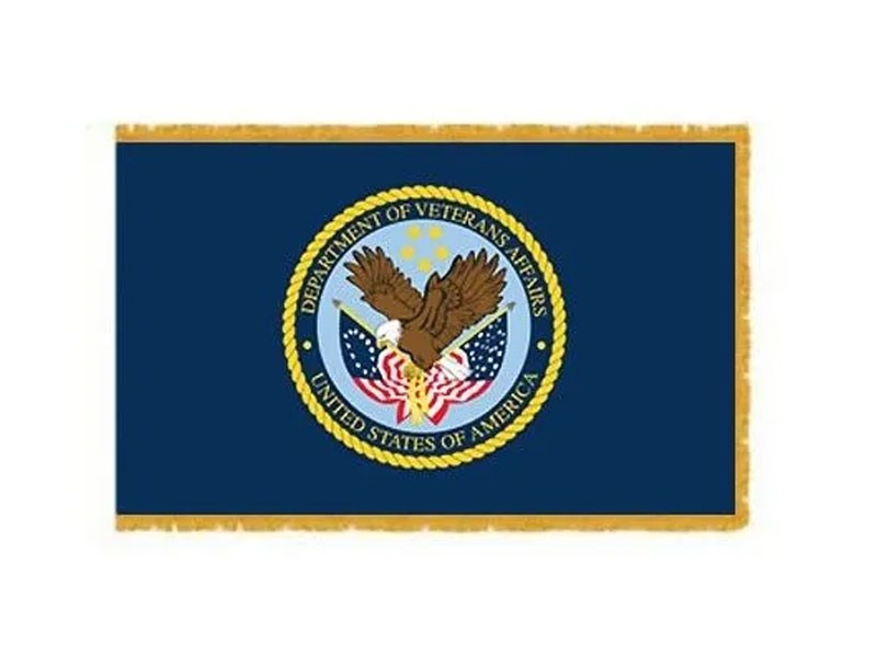 Department Of Veterans Affairs Embroidered Indoor Flag