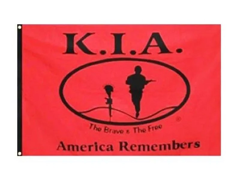 Killed In Action Flag KIA Flag