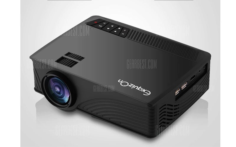 Exquizon Led Gp12 Portable Projector Home Theater 800*480P Support 1080P Hdmi Us