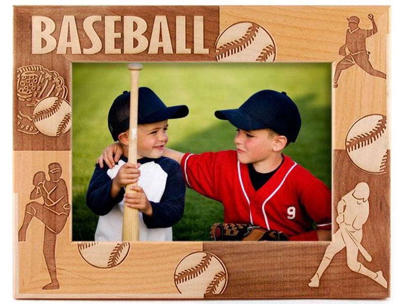 Engraved Baseball Frame