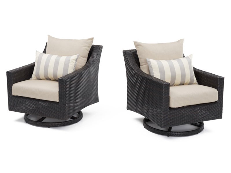 Deco Motion Club Chairs in Slate Gray