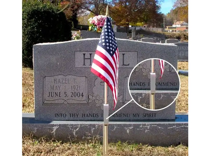 Cemetery Flag Holders Large