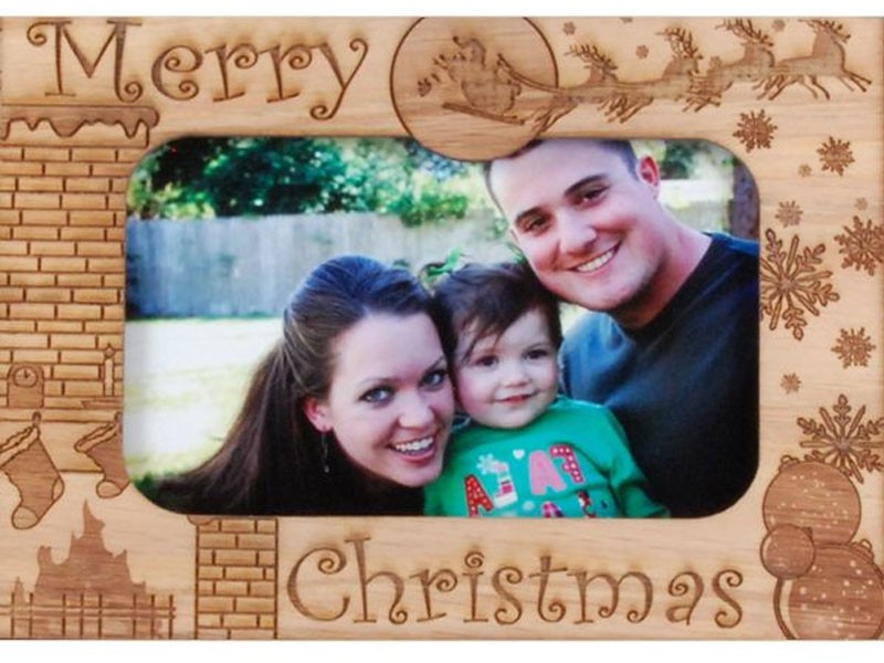 Merry Christmas Chimney Photo Frame
