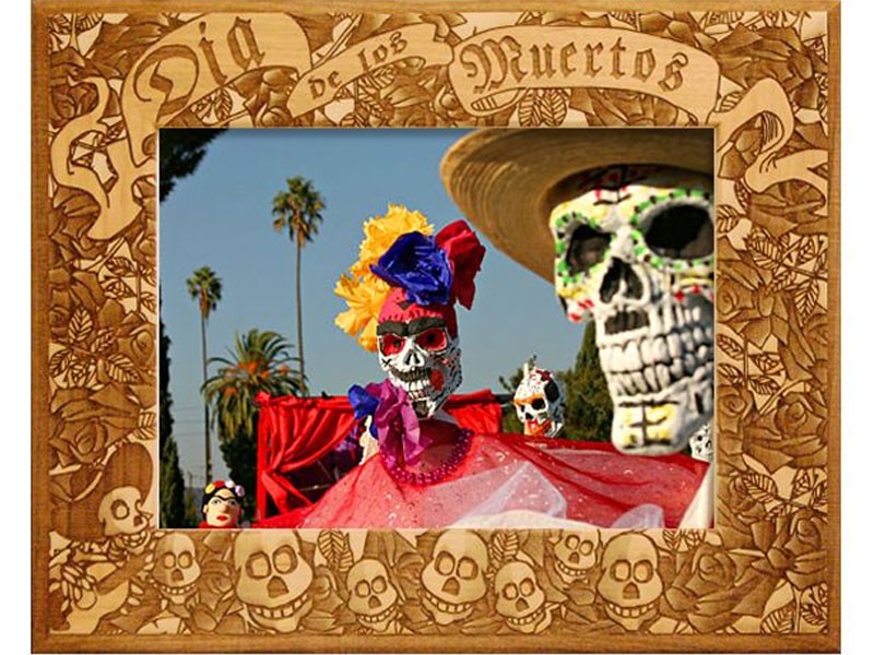Day of The Dead Rosas Photo Frame
