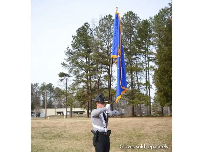 8' Jointed Oak Parade Pole Set Air Force Flag Double Belt