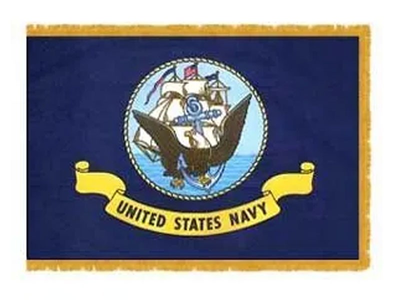 Indoor Navy Flags