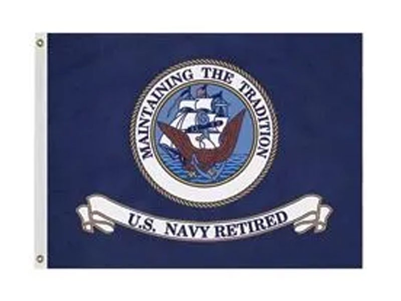 3' X 4' Navy Retired Flag