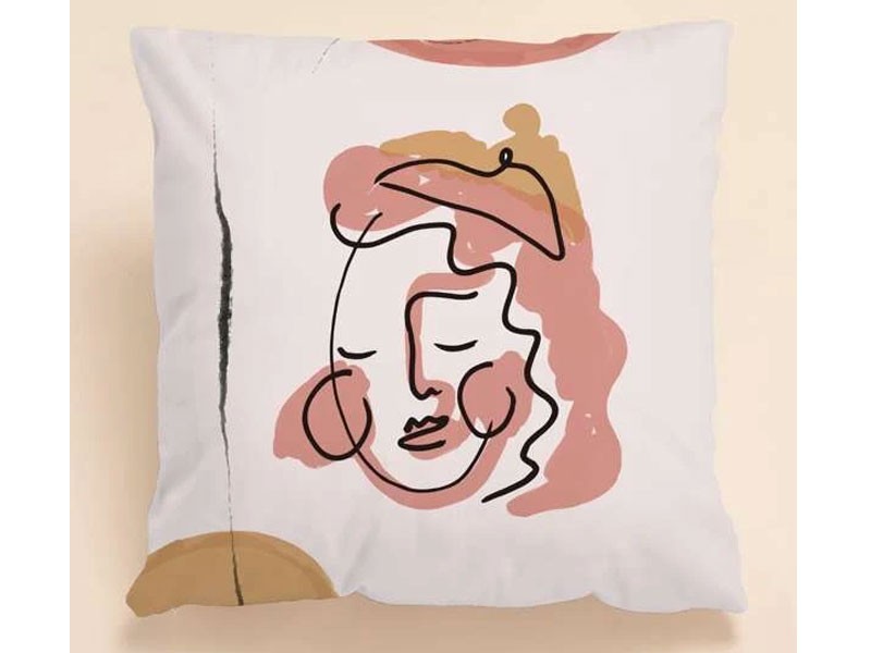 Abstract Figure Graphic Cushion Cover Without Filler