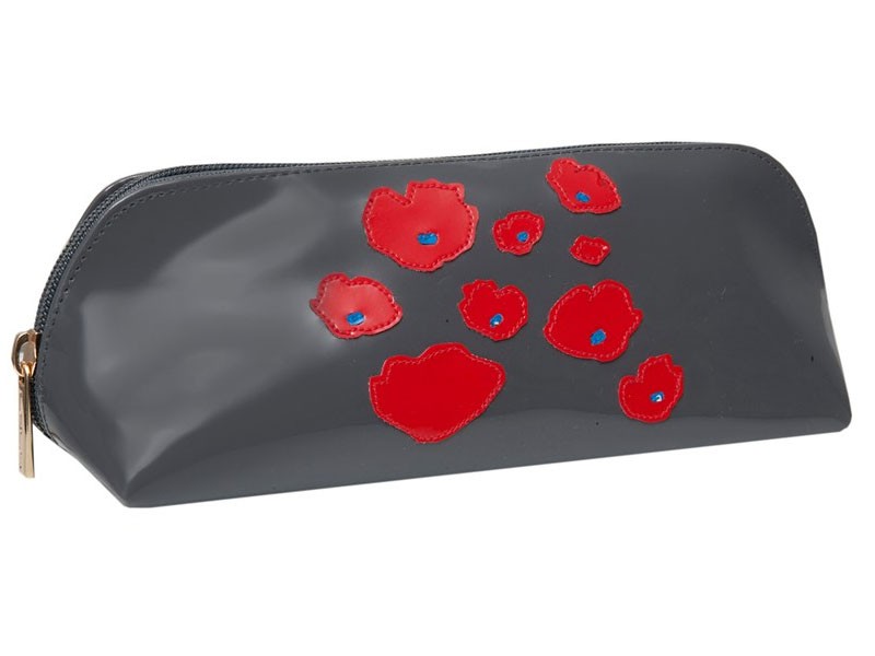 Charcoal Reynolds Case with Red Poppies