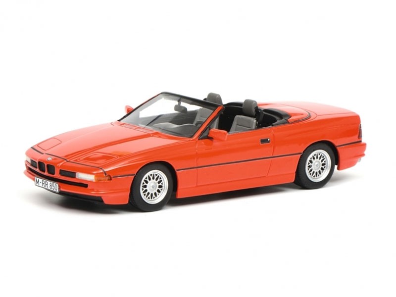 BMW 850i Cabriolet Red Limited Edition to 500 pieces Worldwide 1/18 Model Car